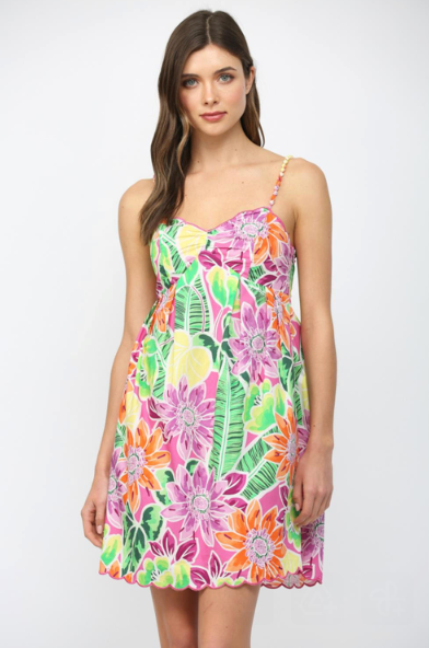 Short Floral Mini Dress