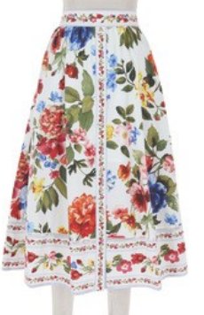 Floral maxi skirt set