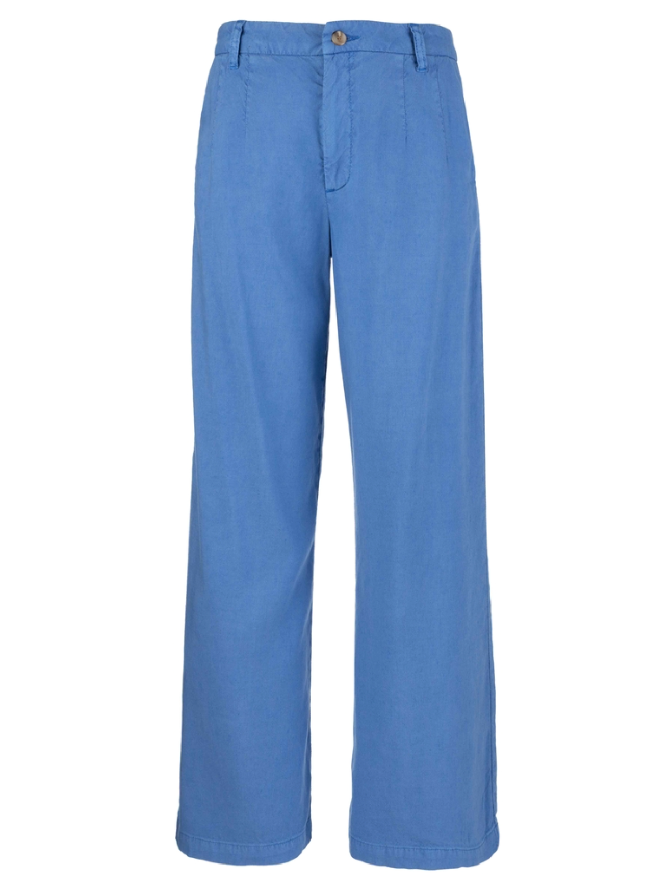 Meg High Rise Wide Straight Leg with Front Pleats - Cornflower