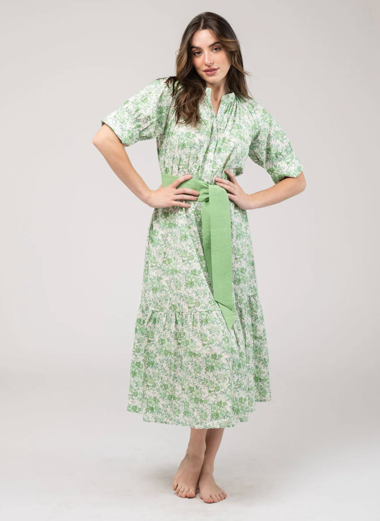 Jane Dress Garden - Green