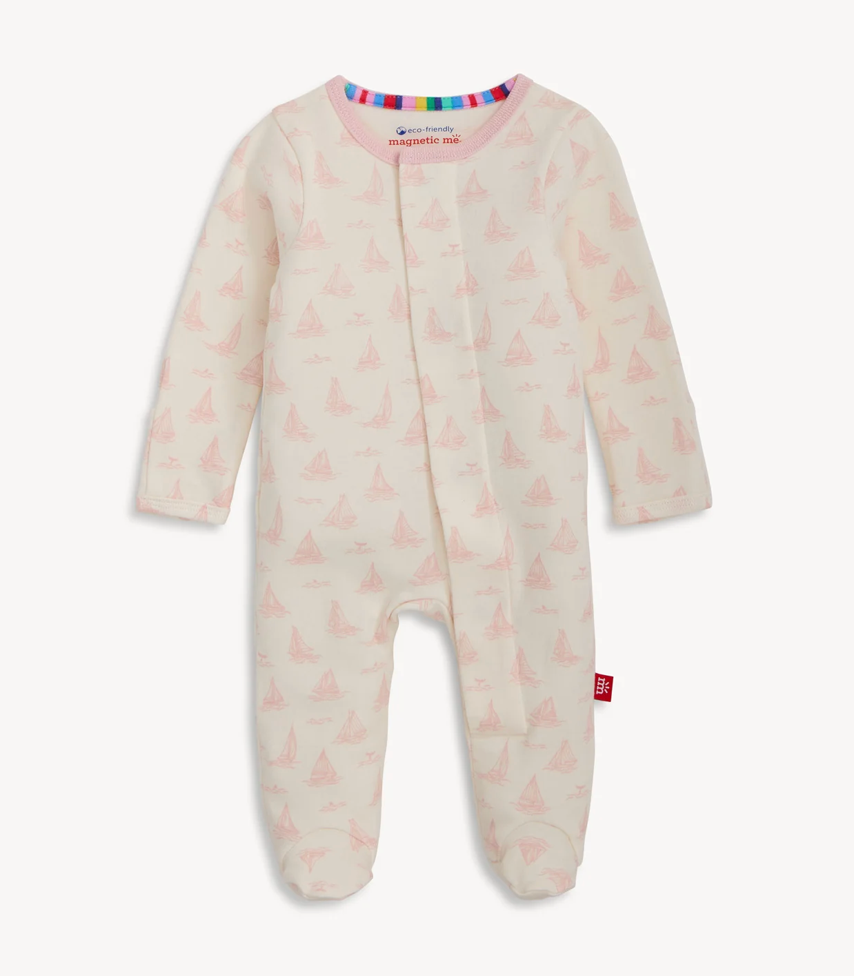 Tiny Tides Pink Magnetic Footie