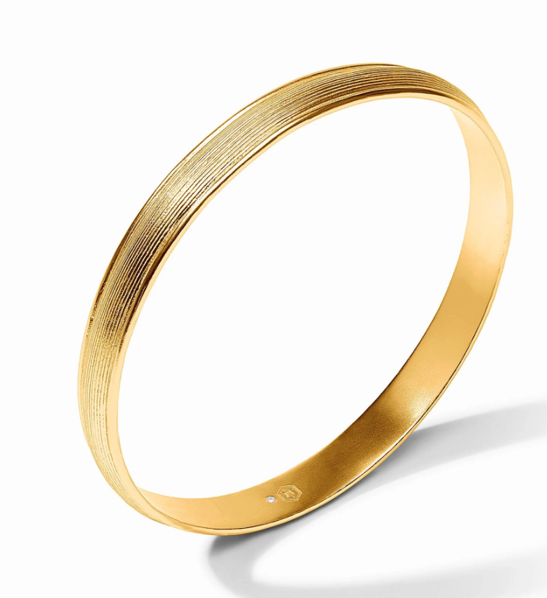 Cobblestone Stacking Bangle- Gold (M)