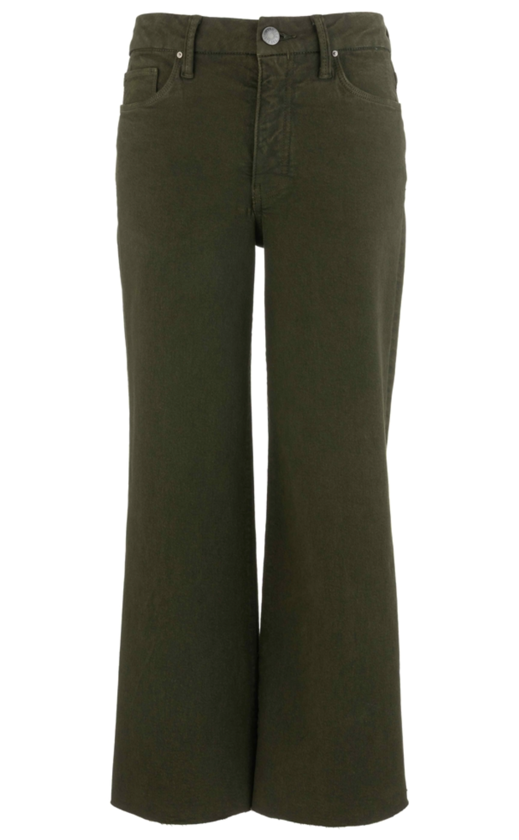 Meg High Rise Fab Ab Wide Leg- Olive