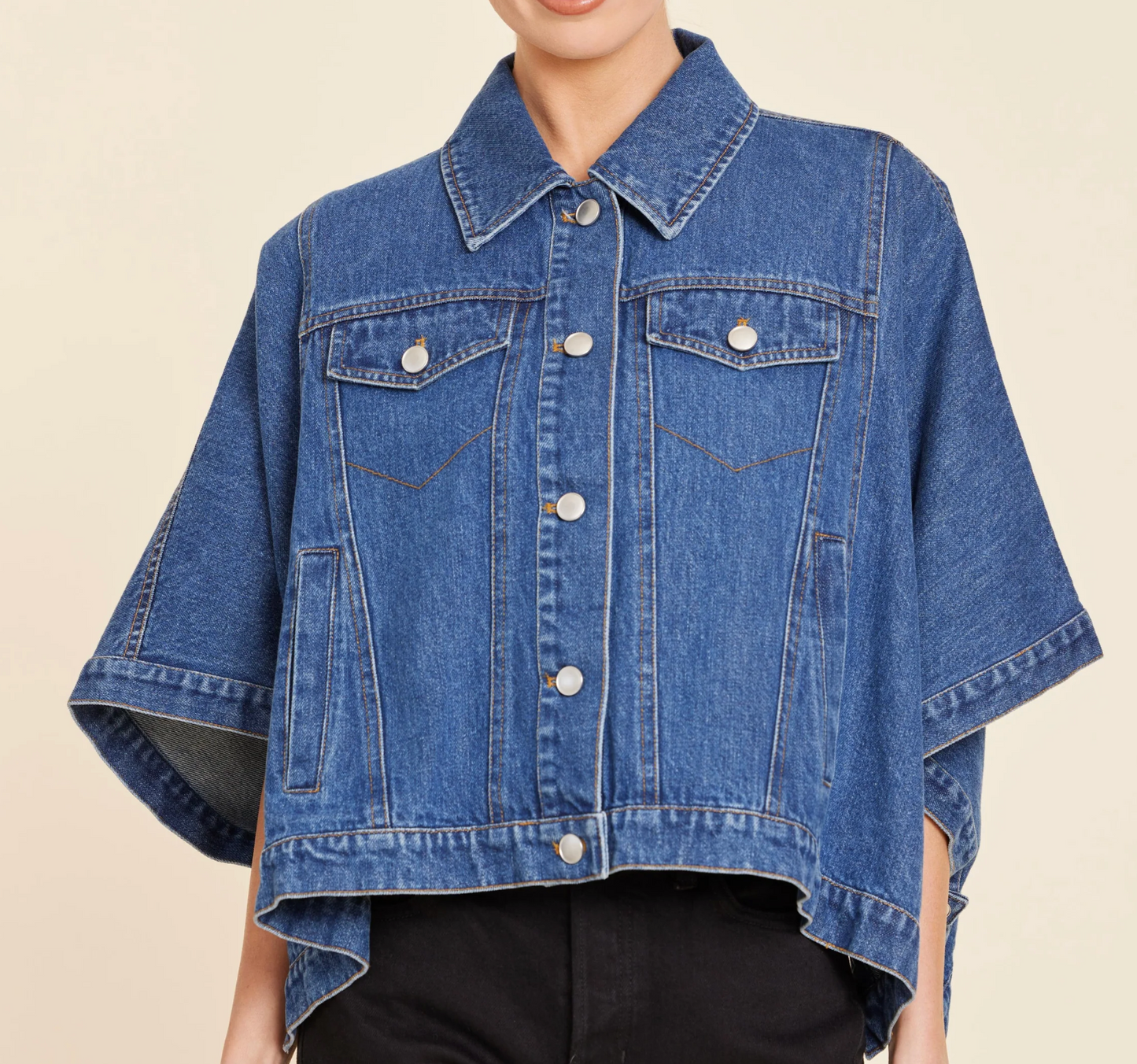 Denim Jacket Cape