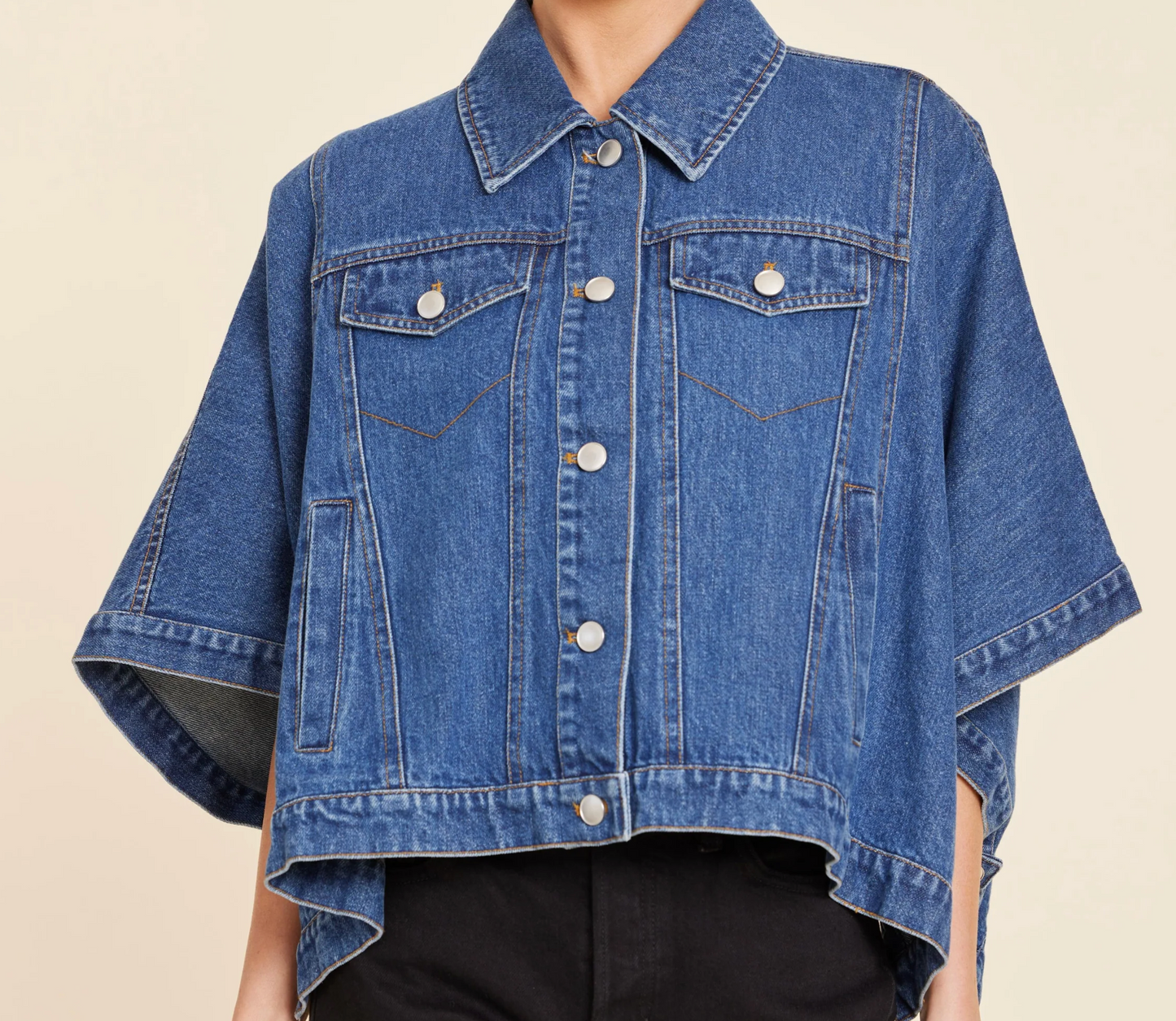 Denim Jacket Cape