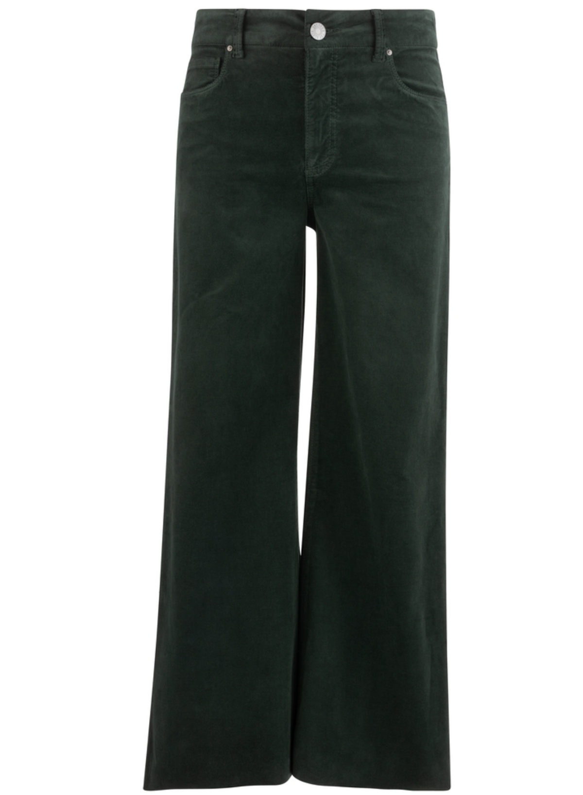 MEG HIGH RISE FAB AB WIDE LEG- Evergreen