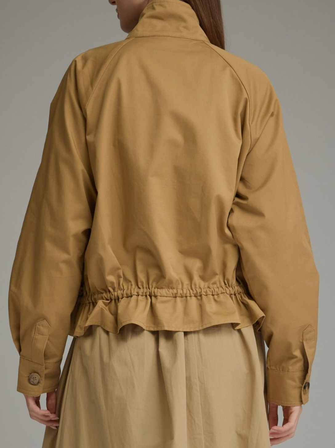 Zip Up Drawstring Jacket