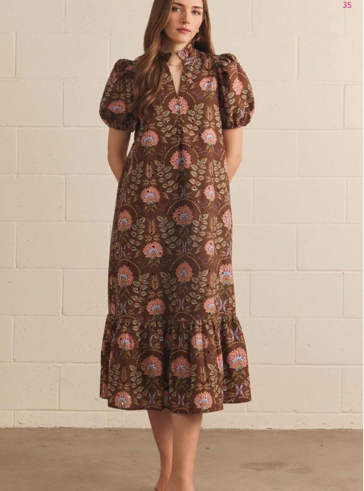 Floral Puff Sleeve Dress