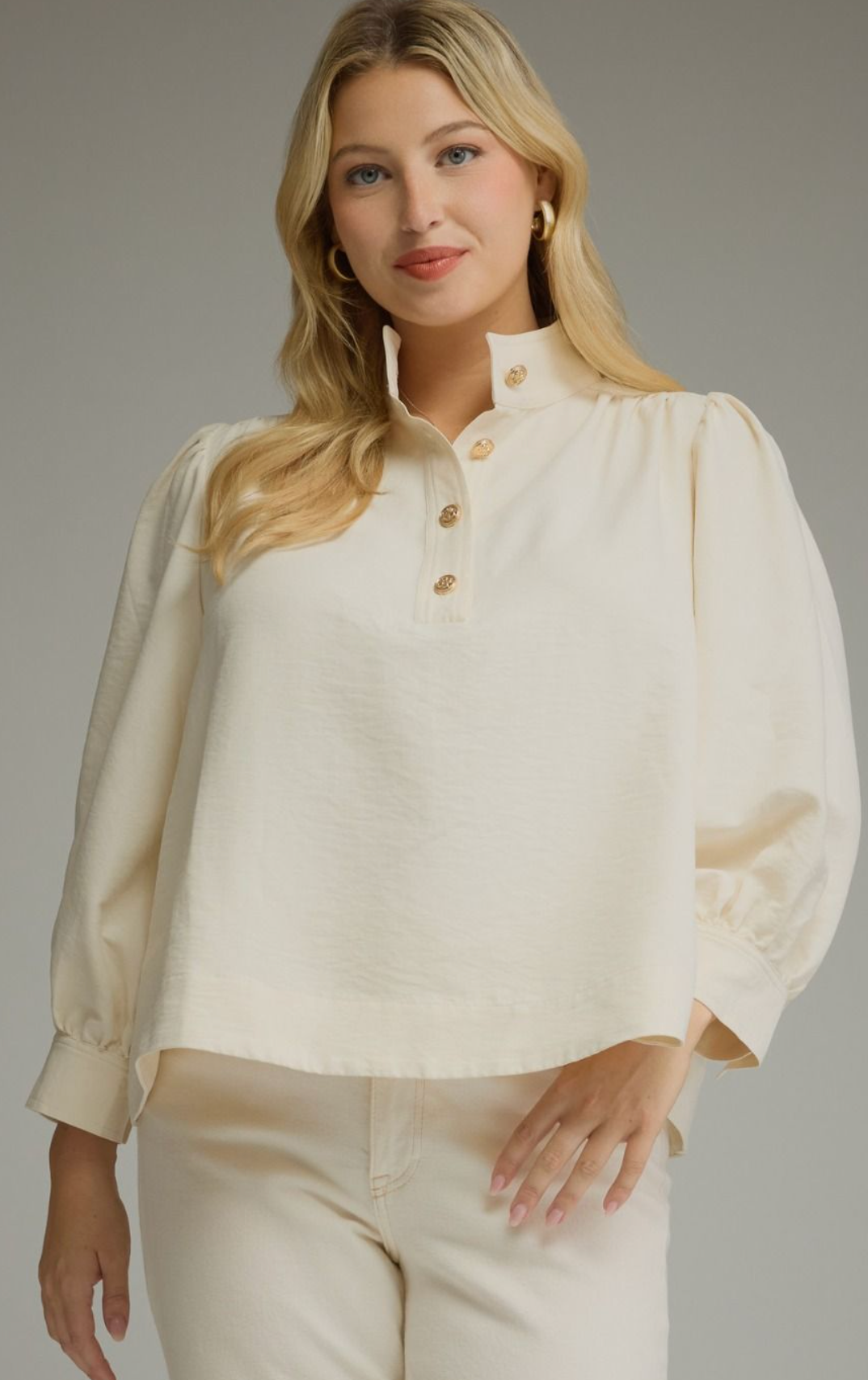 The Margot Blouse- Cream