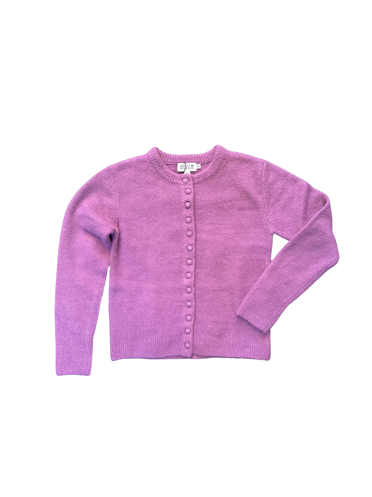 Ladies Knitted Cardigan- Mauve