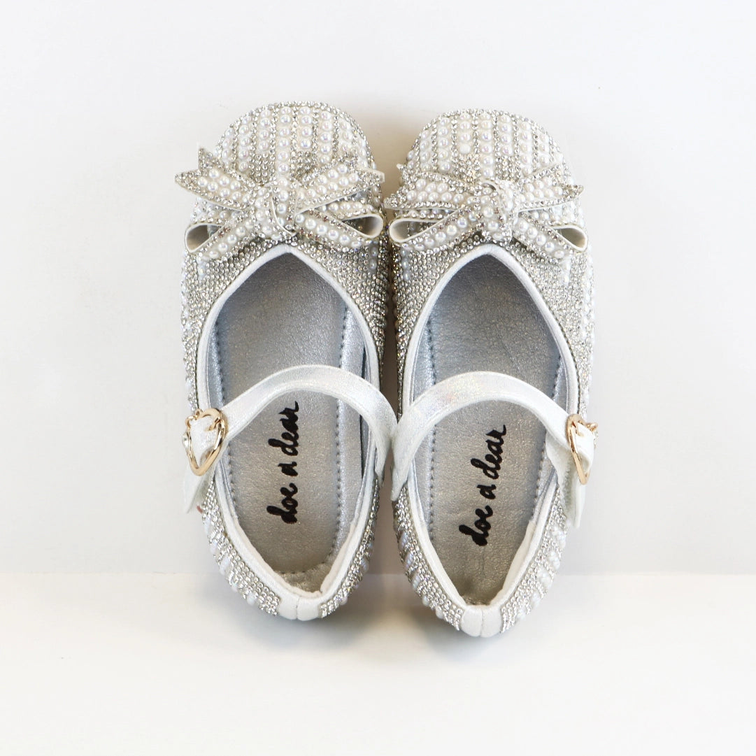 PEARL AND RHINESTONE KIDS DRESS SHOE