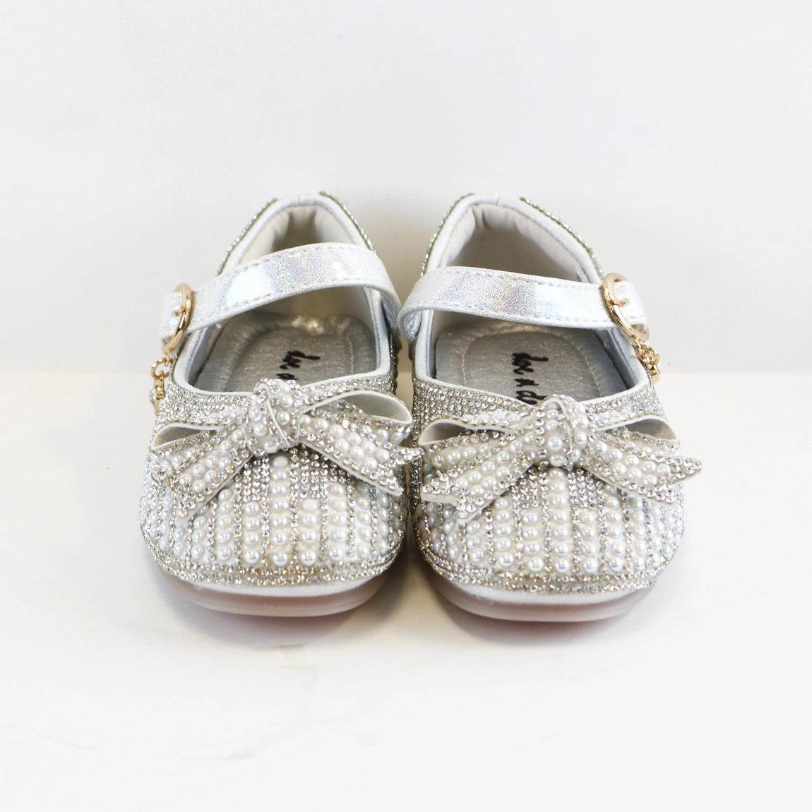 PEARL AND RHINESTONE KIDS DRESS SHOE