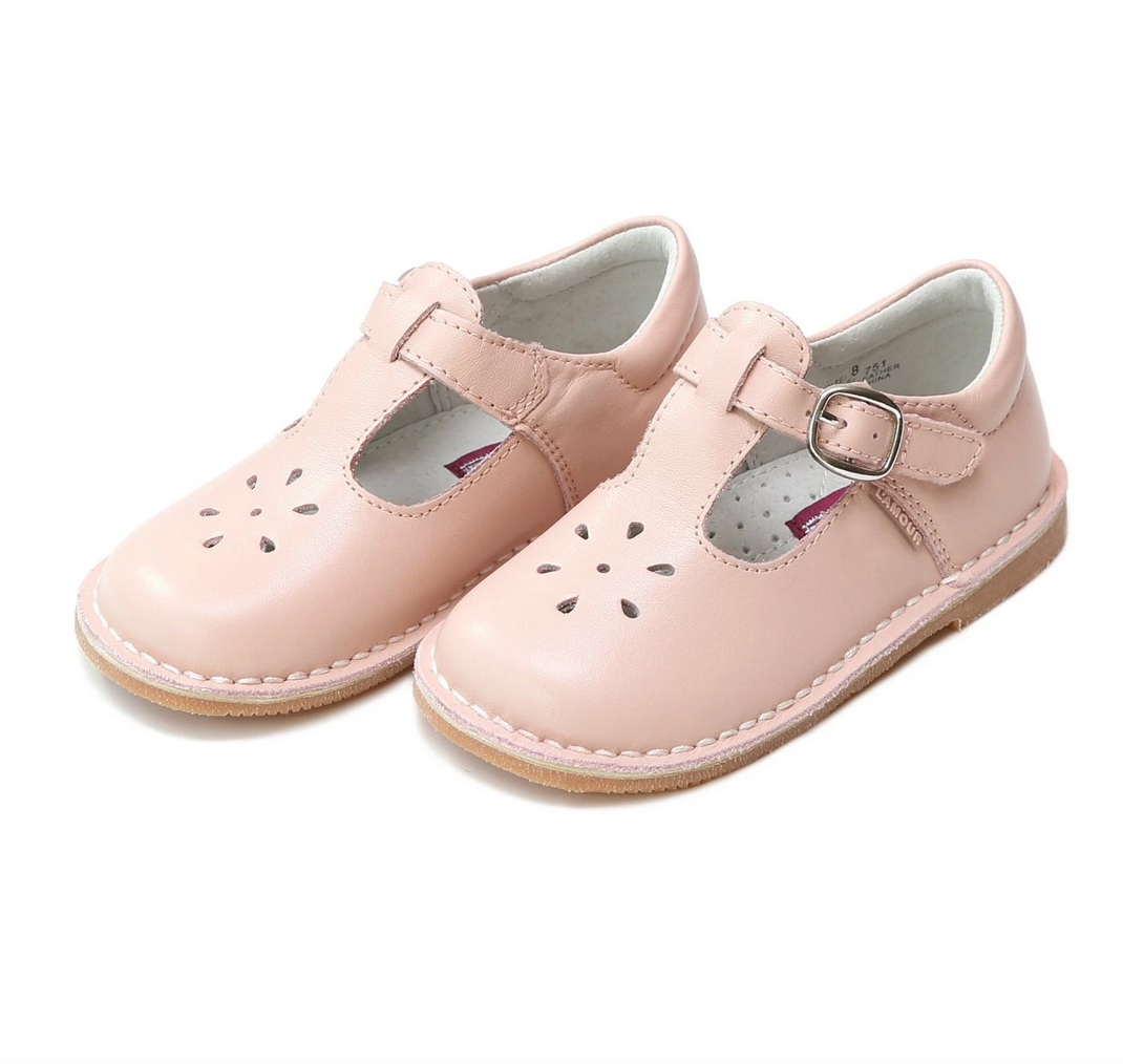LAMOUR JOY LEATHER TSTRAP SHOE - PINK