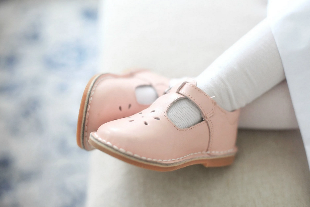 LAMOUR JOY LEATHER TSTRAP SHOE - PINK