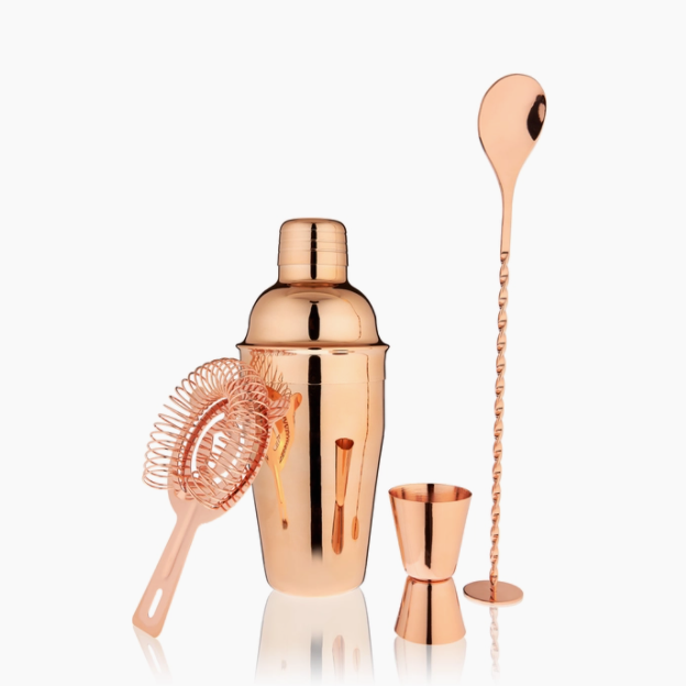 Copper Barware Set