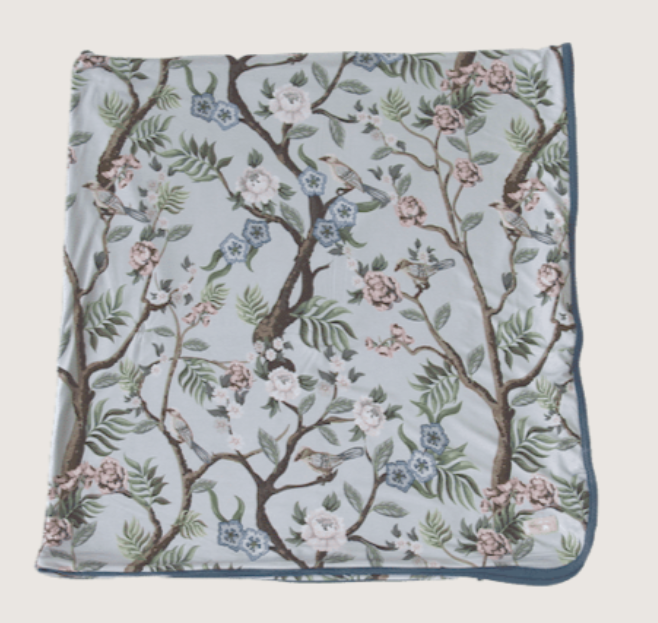 Peony Chinoiserie Double Layer Blanket