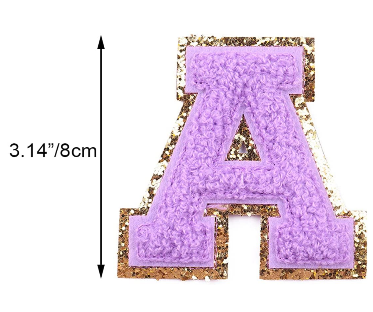 Large Varsity Letter Patch - Purple