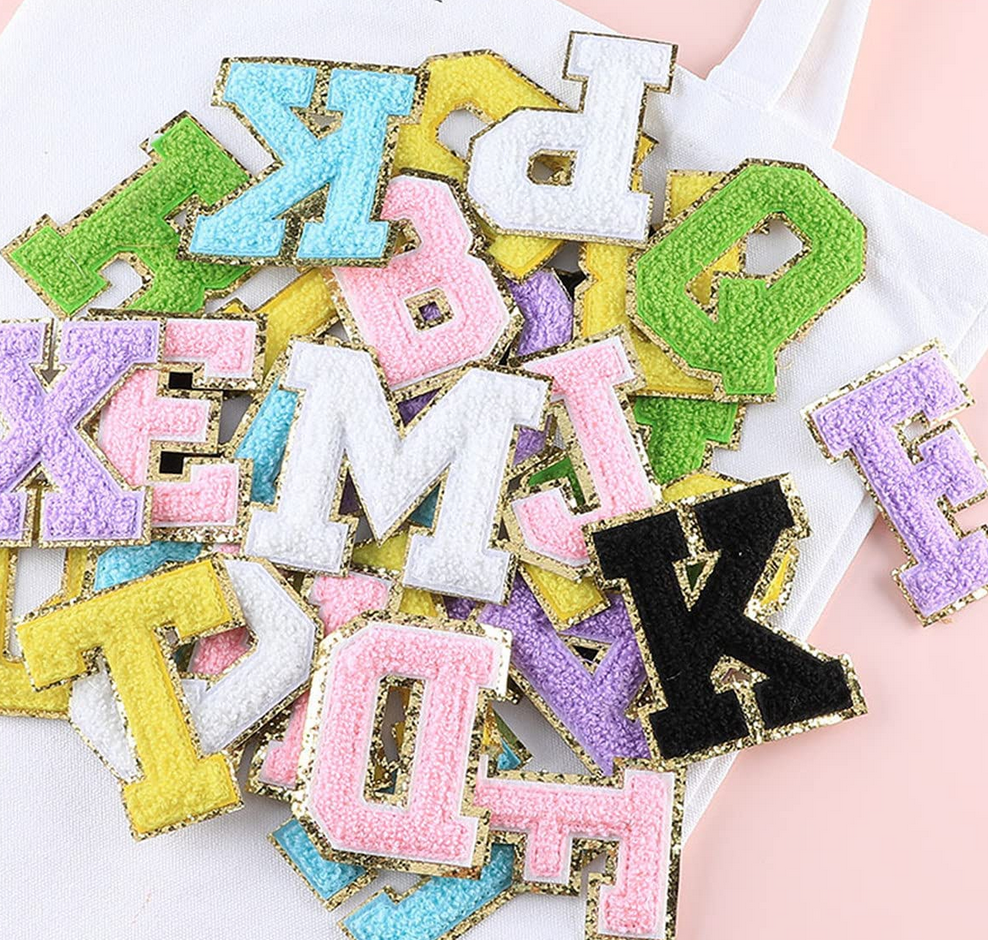 Large Varsity Letter Patch - Pink