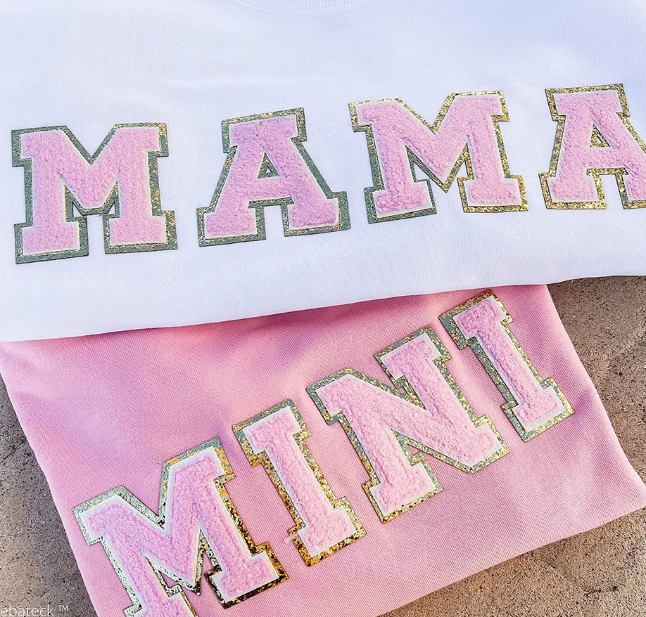 Large Varsity Letter Patch - Pink