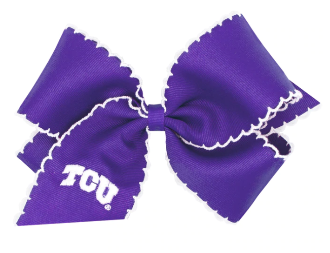 King Embroidered Bow with College