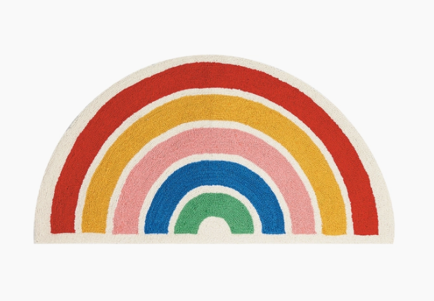 Rainbow Shaped Hook Rug