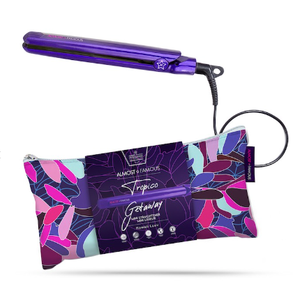 Mini Travel Flat Iron with Printed Bag