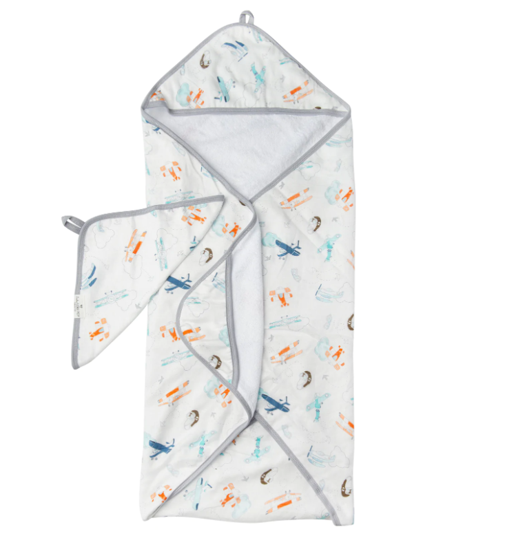 Hooded Towel Set - Born to Fly