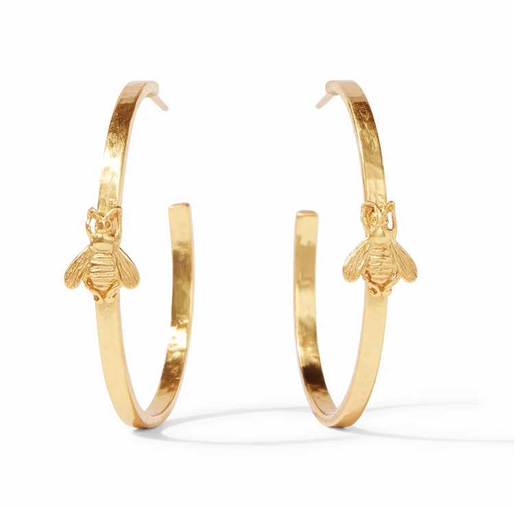 Bee Hoop Earring - Gold(Large)