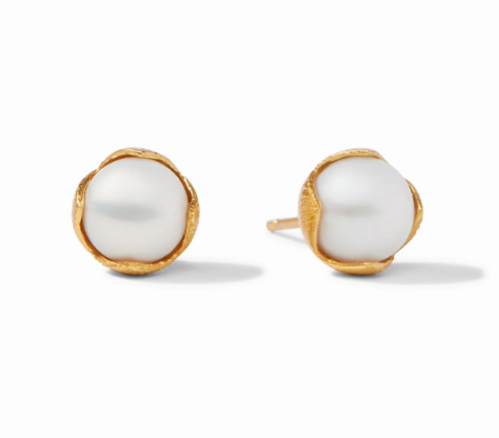 Penelope Stud - Gold & Pearl