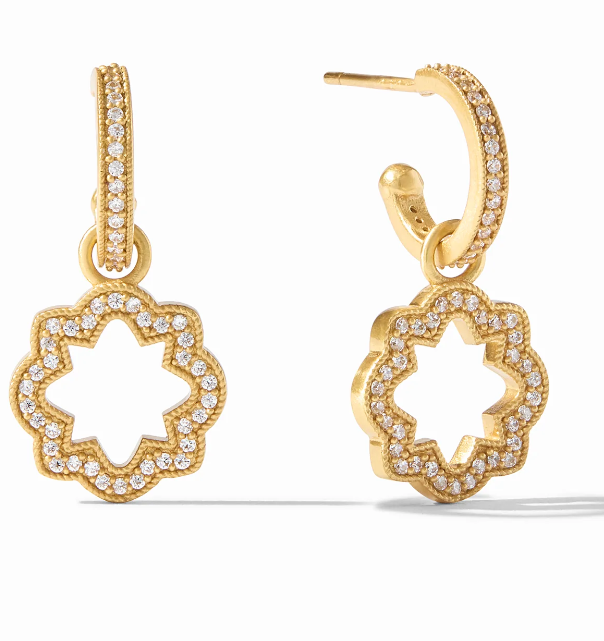 Odette Hoop & Charm Earrings