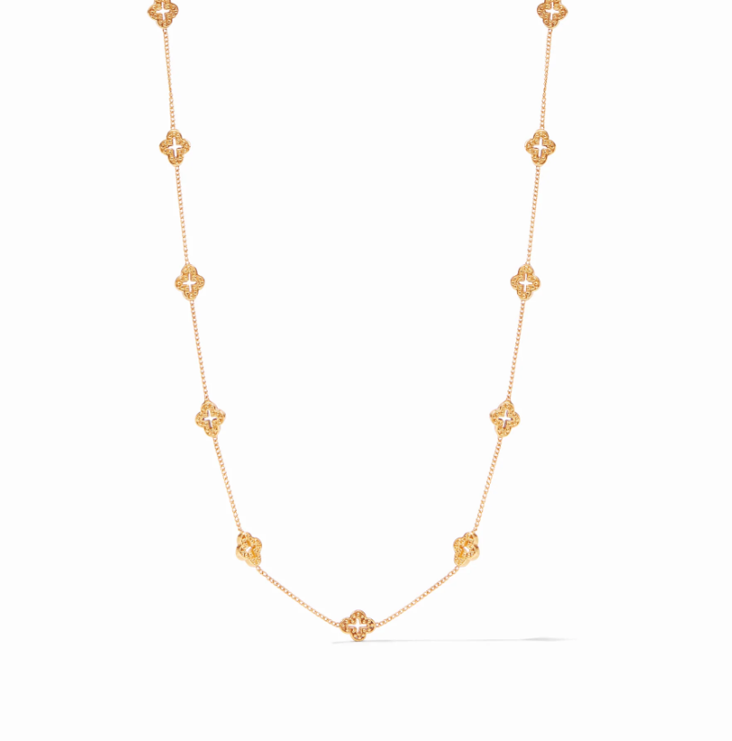 Florentine Demi Delicate Station Necklace - Gold