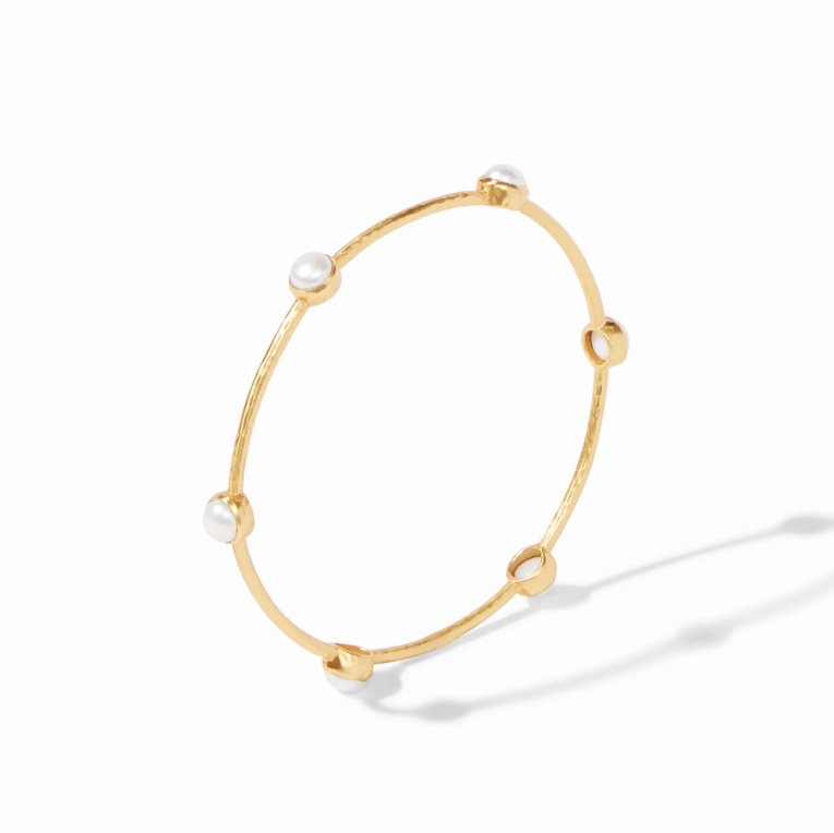 Milano Luxe Bangle - Pearl (Large)