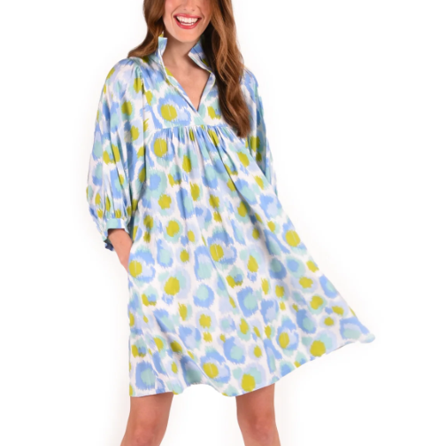 Stella Dress- Cheetah Ikat