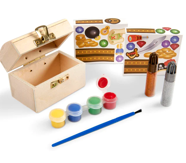 Melissa and Doug Pirate Chest Wooden Craft Kit