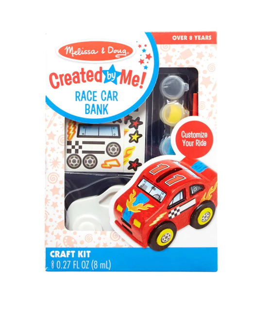 Melissa and Doug Race Car Bank Craft Kit