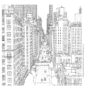 Fantastic Cities Coloring Book