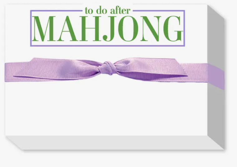 TO Do AFTER MAHJONG NOTEPAD