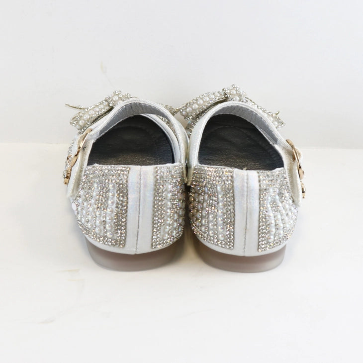PEARL AND RHINESTONE KIDS DRESS SHOE