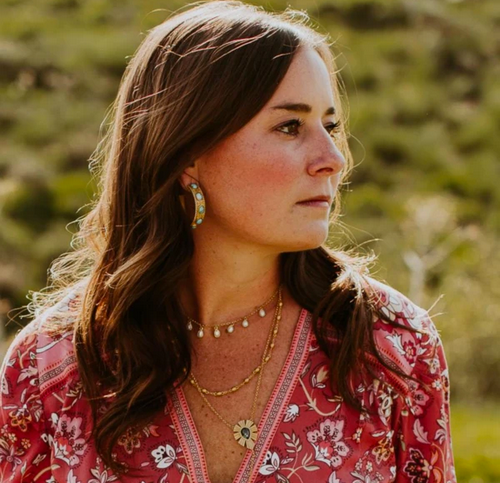 RISE AND SHINE COLLAR NECKLACE - PEARL