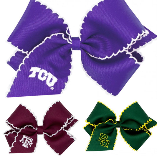 King Embroidered Bow with College