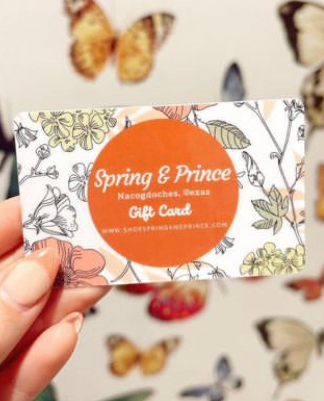 Spring and Prince Gift Card