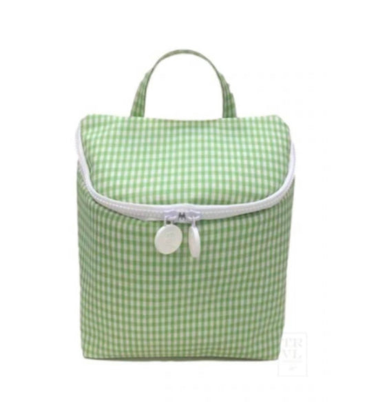 TAKEAWAY LUNCH TOTE - GINGHAM LEAF