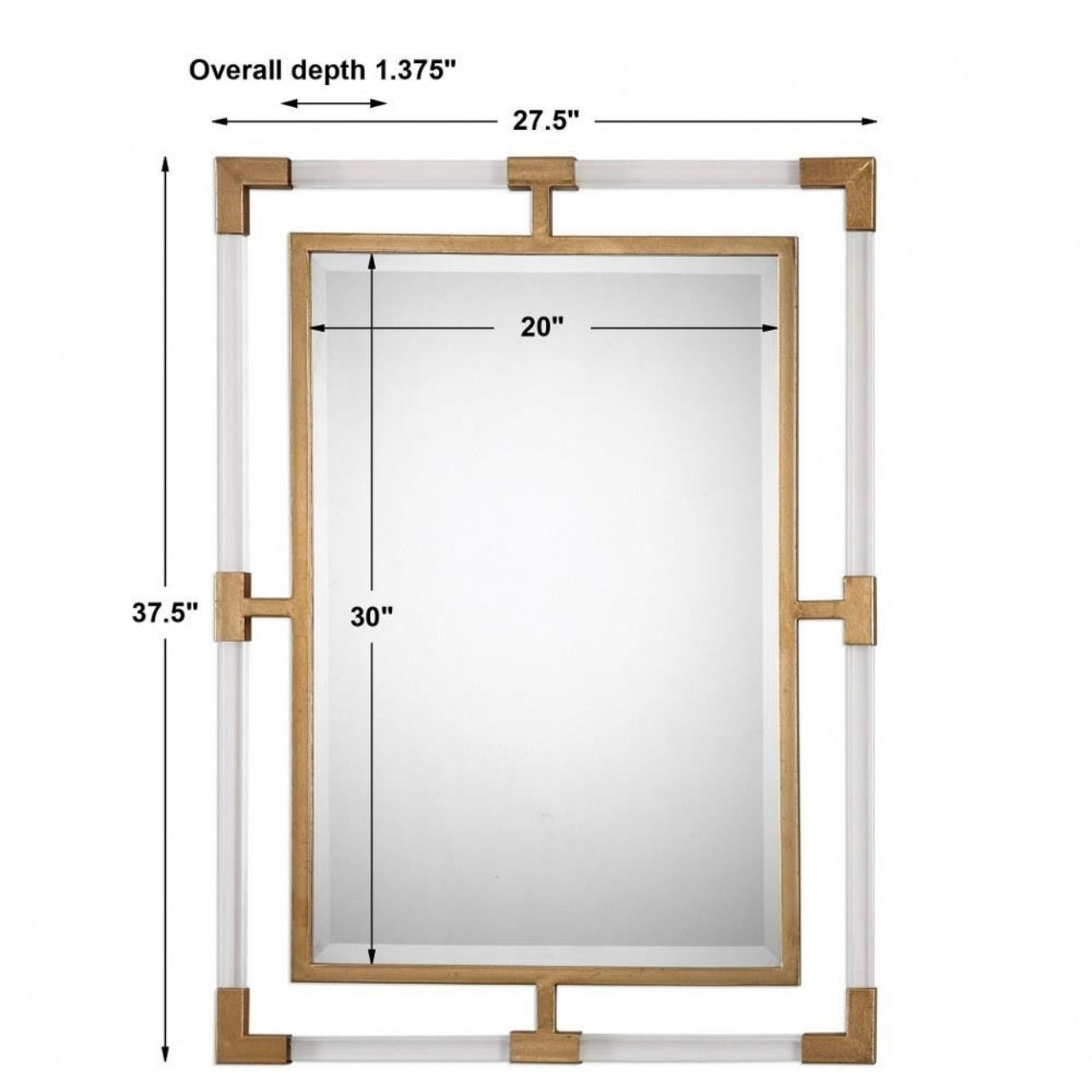 Uttermost - Balkan Lucite Mirror