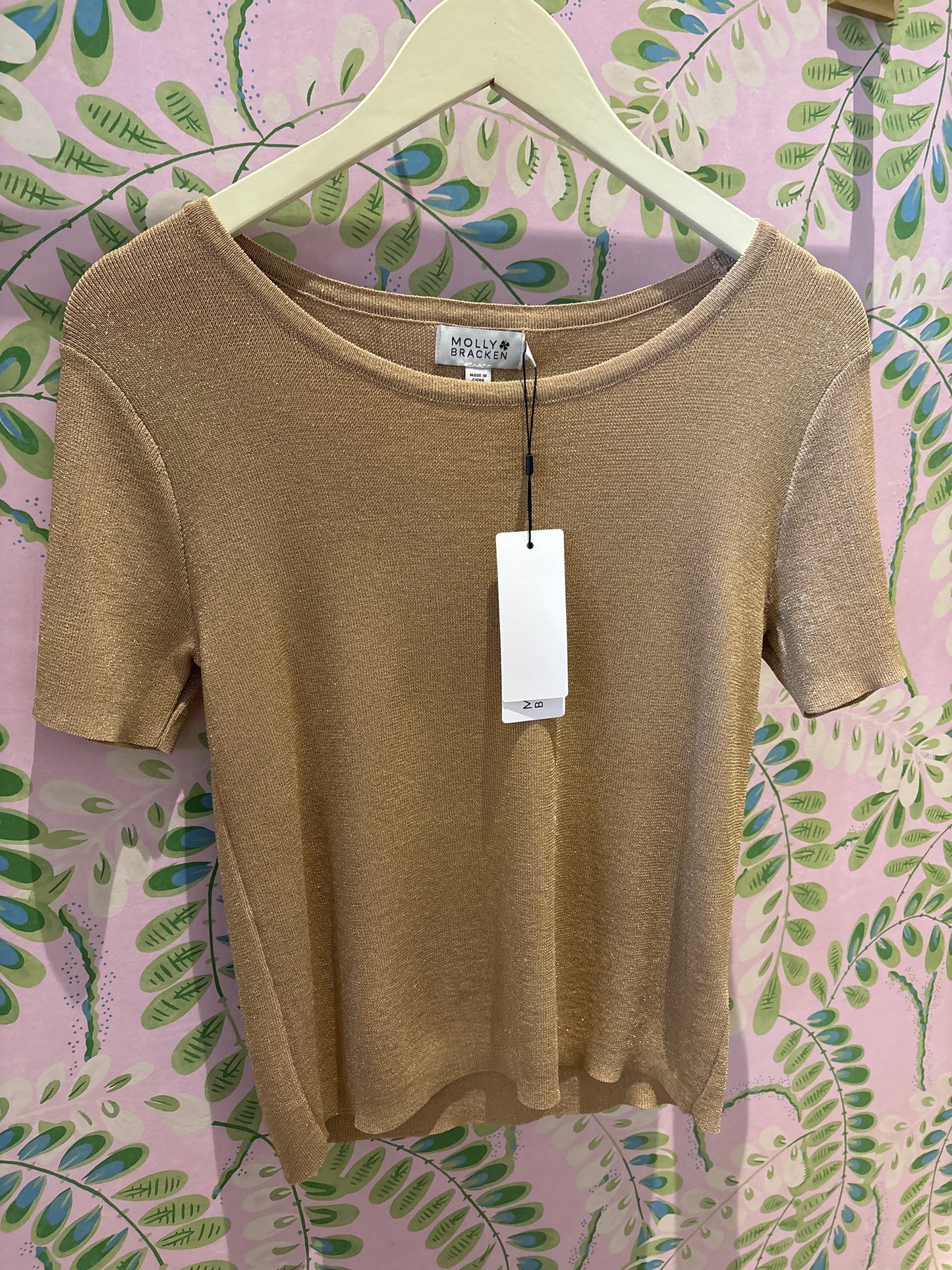 Ladies Knitted Sweater-Golden Beige