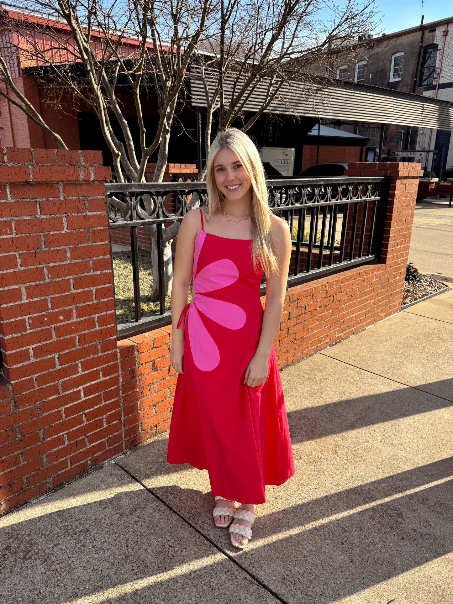 Sleeveless Side Cut-Out Long Dress