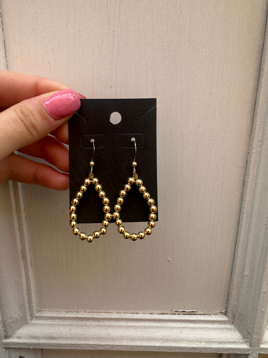 Gold Filled 4mm Beaded Earrings