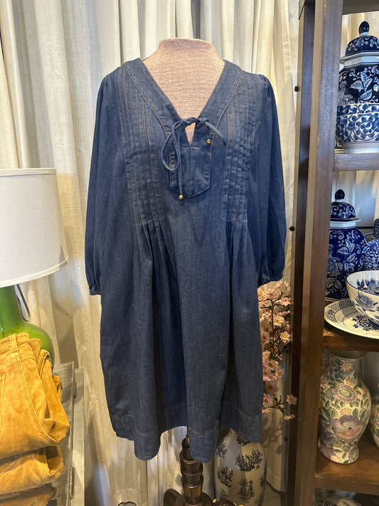 Denim Dress -  Dark Blue