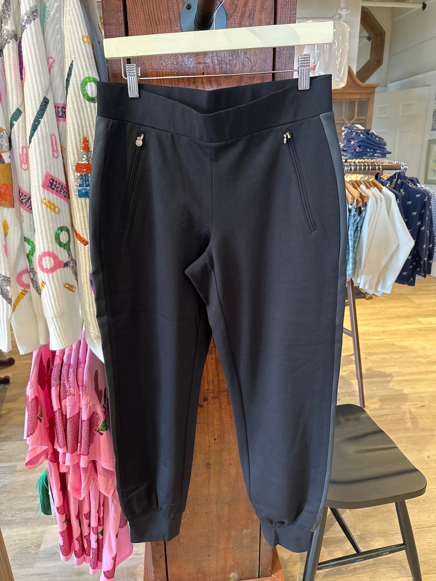 Downtown Jogger- Black Ponte