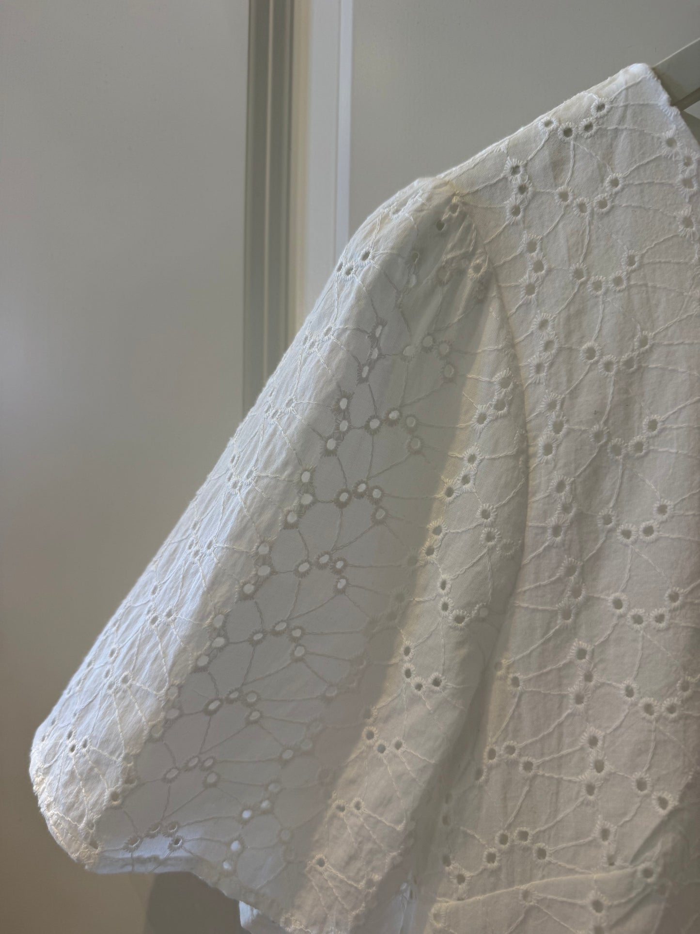 Young Ladies Woven Top- White