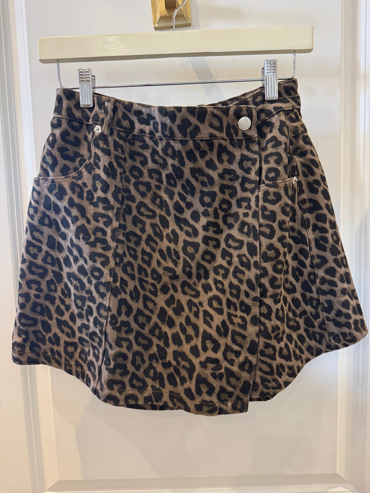 Leopard Print Skort